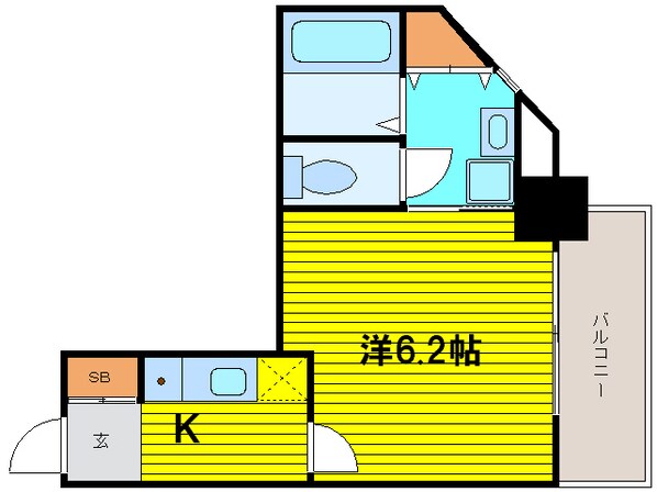 プレサンス大手前パークサイドの物件間取画像